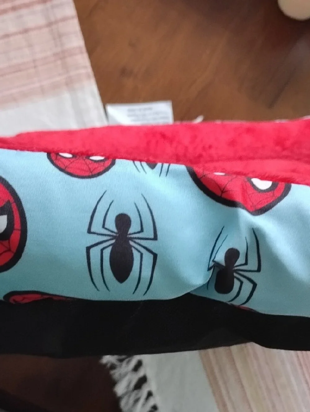 Marvel Red Plush Pet Bed with Spider-Man Accent